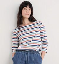 Seasalt Sailor Top in Tri Mini Cornish Chalk Rose Dew