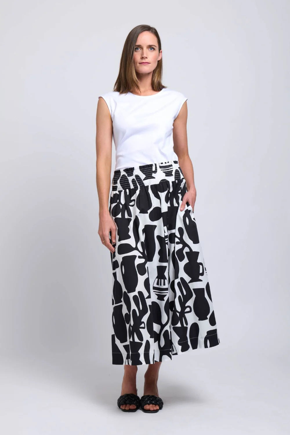 Foil Skirted Ahead Skirt - Chalice