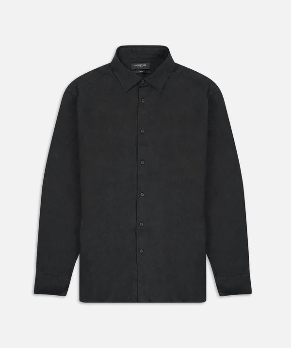 The St Martins Black Linen Long Sleeve
