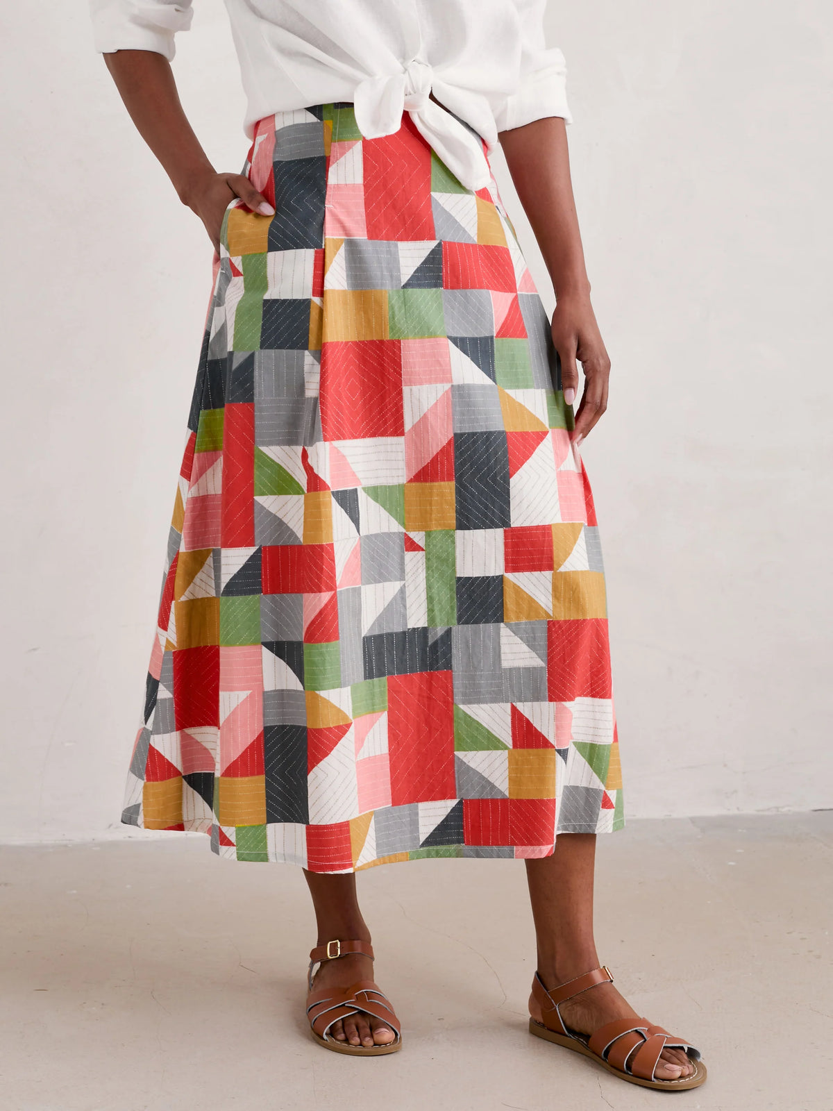 Seasalt Swallow Hill Skirt - Quilt Abstract Mix