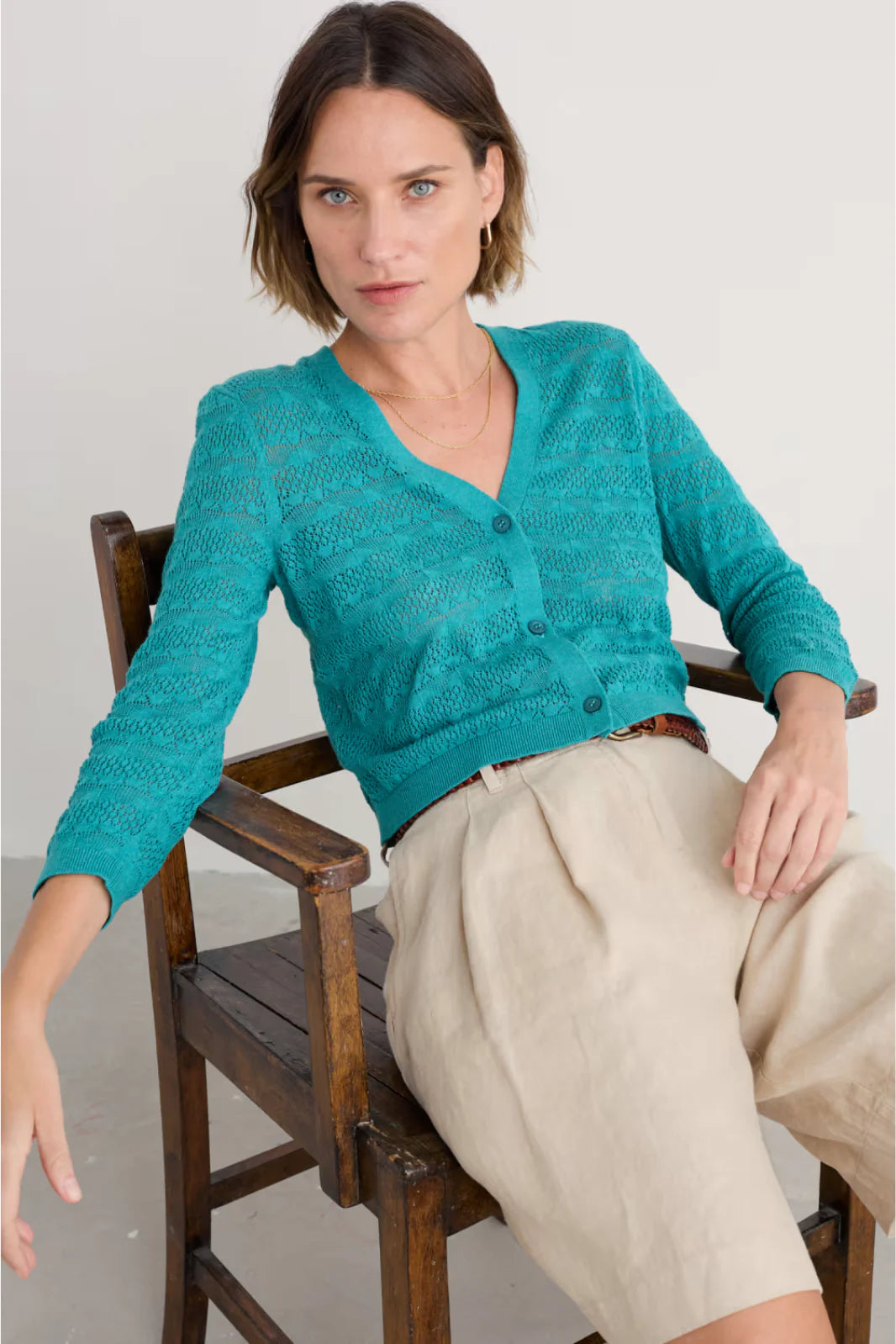 Sweet Day Cardigan in Azurite