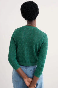 Sweet Day Cardigan in Pine Shoots