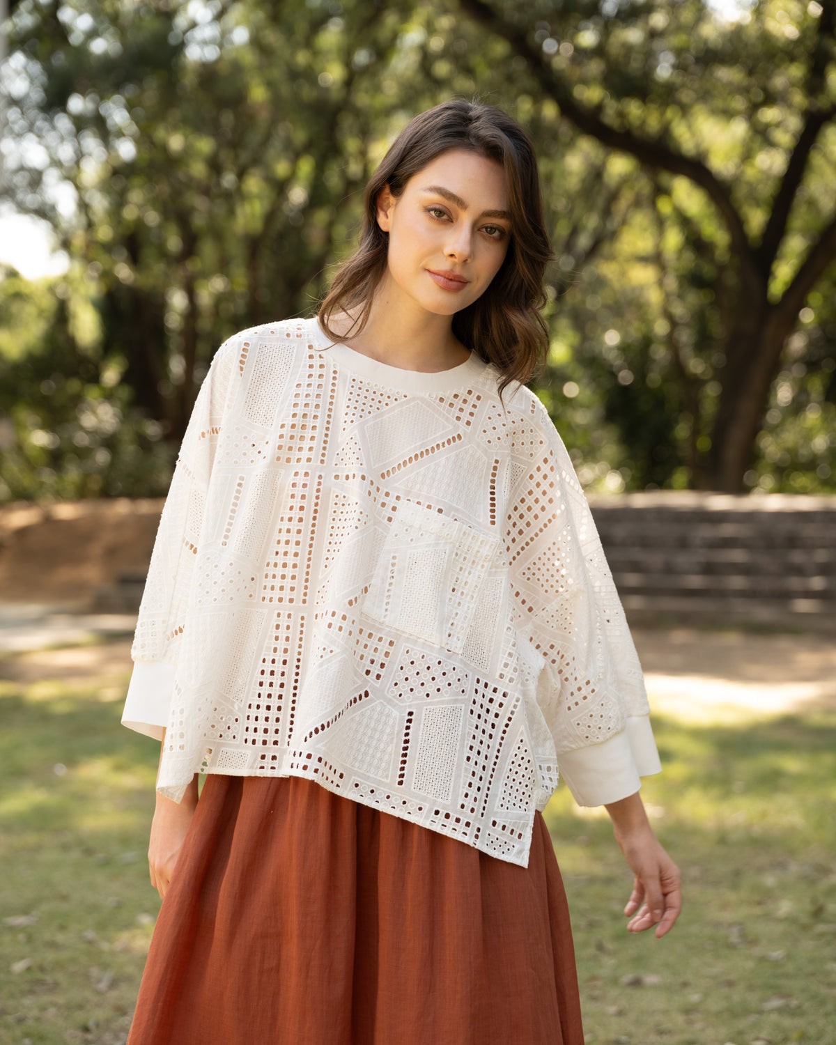 Arden Top in White