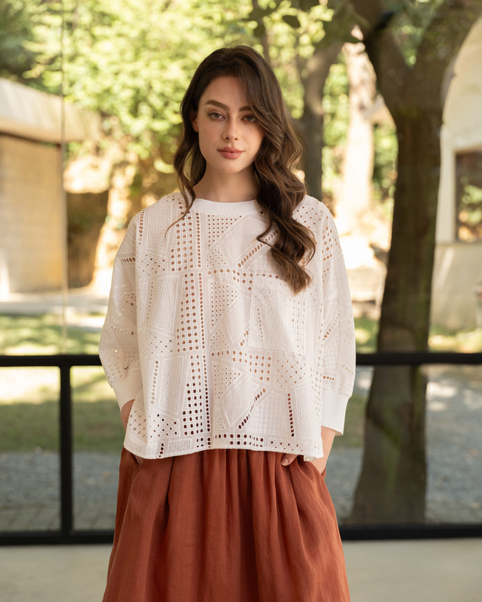 Arden Top in White