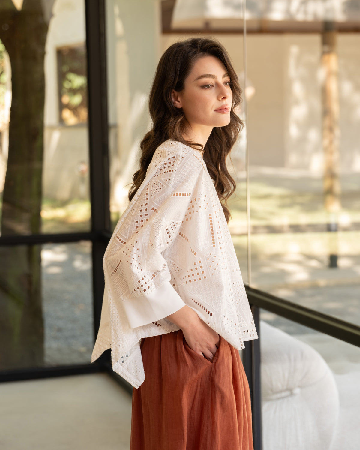 Arden Top in White