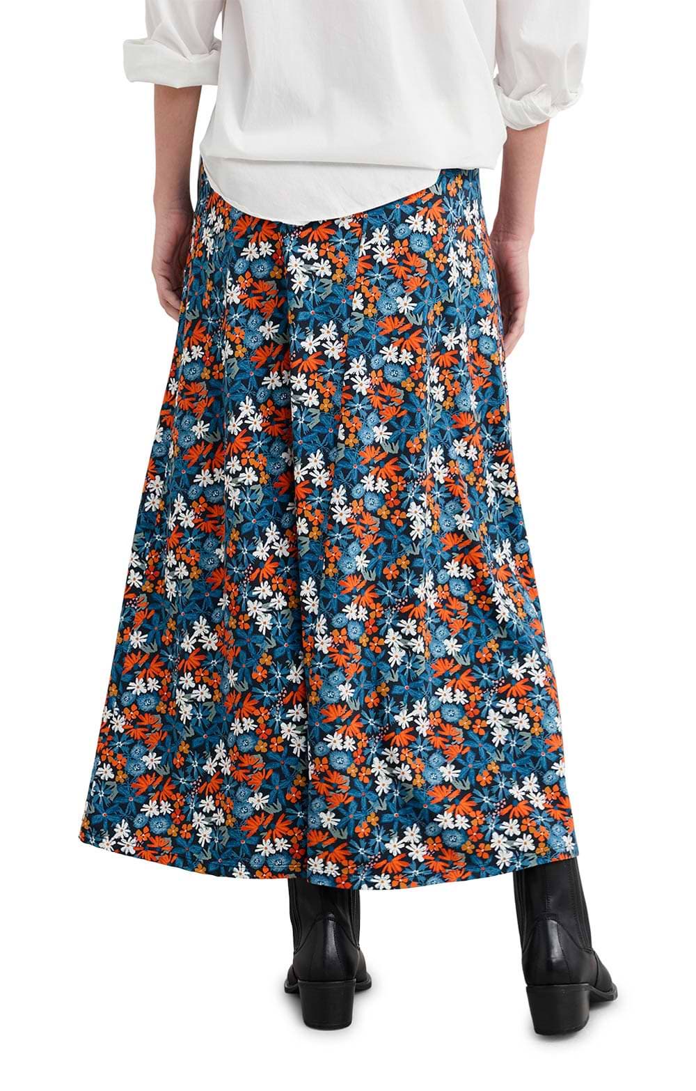Seasalt Rose Skirt Ankle in Pastel Garden Maritime
