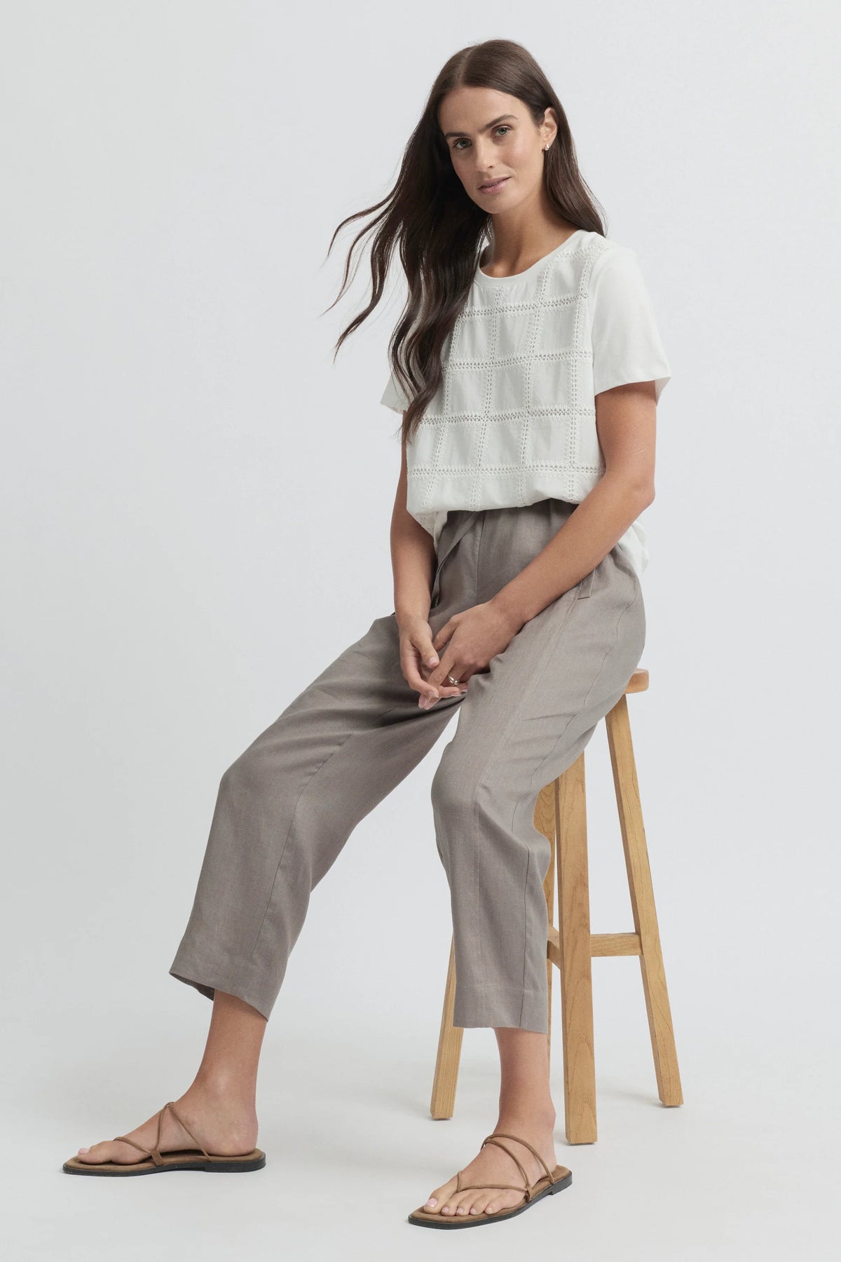 Yarra Trail Tirari Slim Pant in Earth