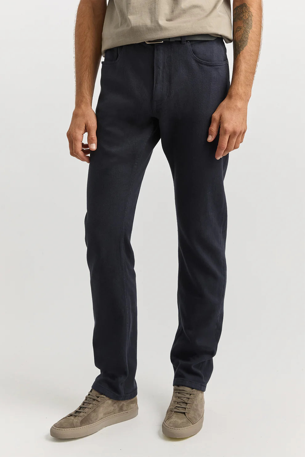 Toorallie Men's Regular Merino-Denim Jean Navy