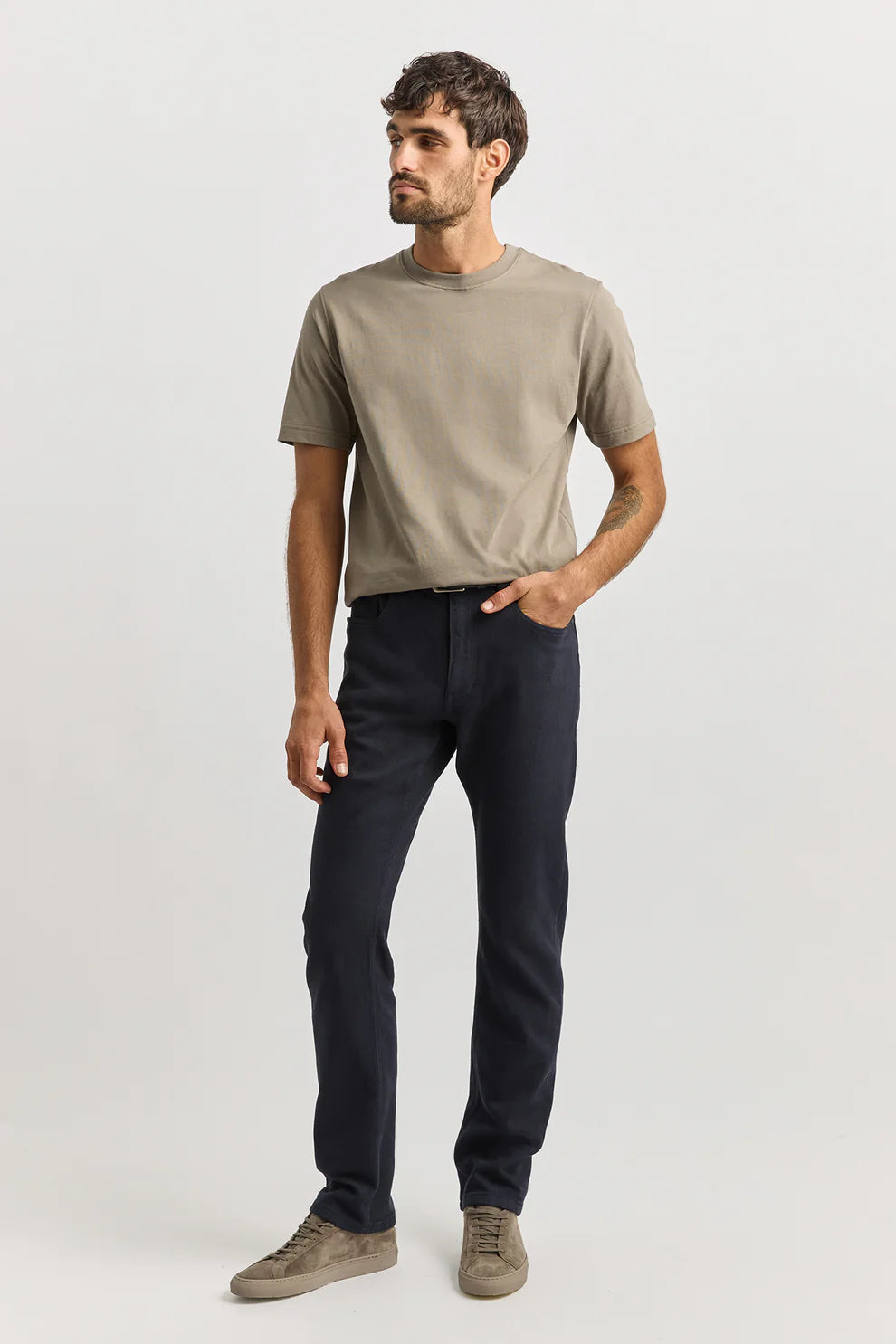 Toorallie Men's Regular Merino-Denim Jean Navy