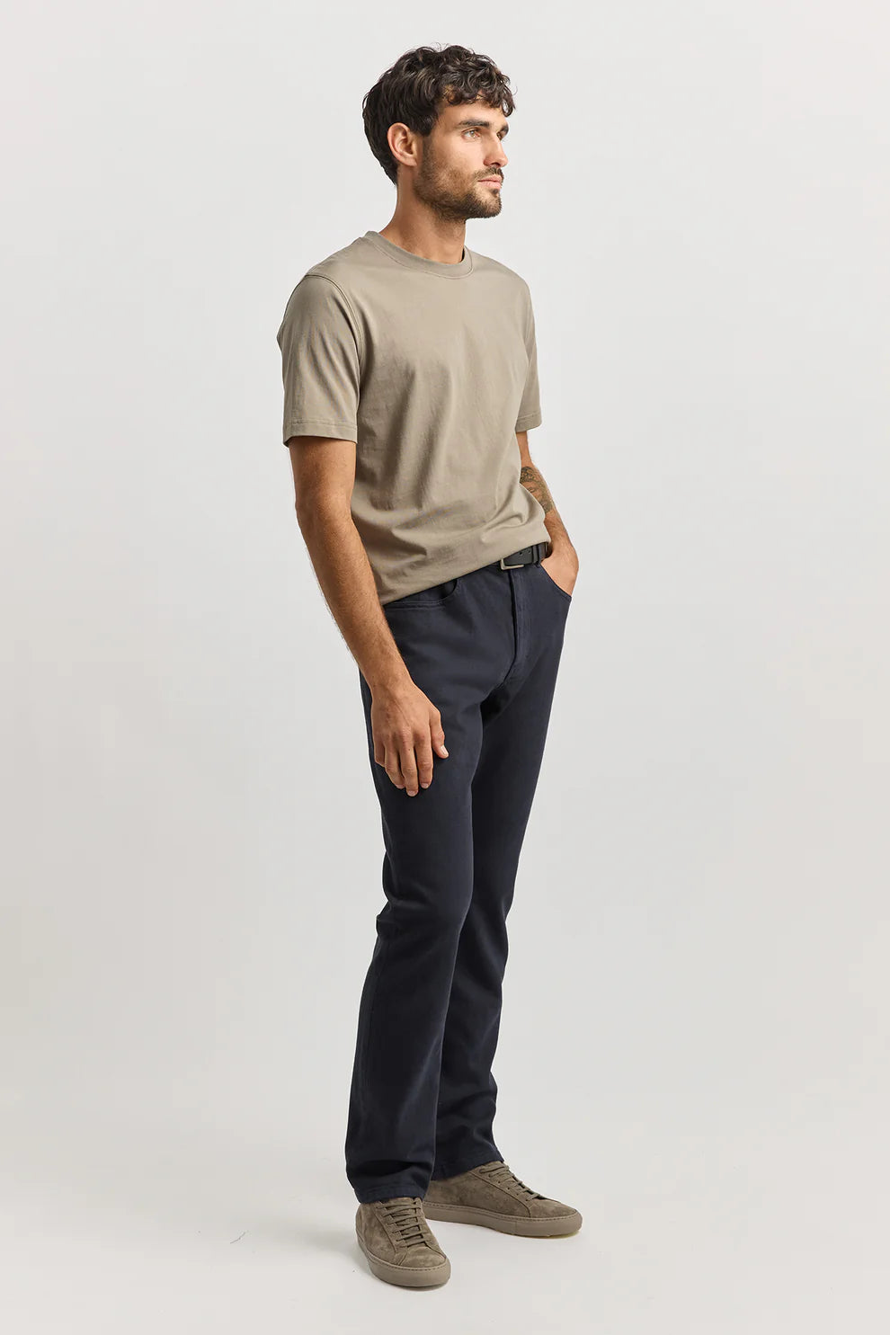 Toorallie Men's Regular Merino-Denim Jean Navy