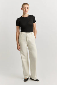 Ladies Toorallie Wide Leg Denim - Ecru