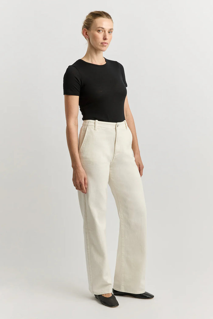 Ladies Toorallie Wide Leg Denim - Ecru
