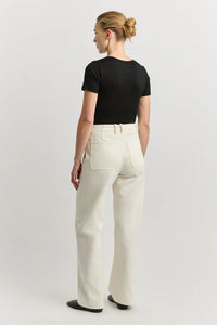Ladies Toorallie Wide Leg Denim - Ecru