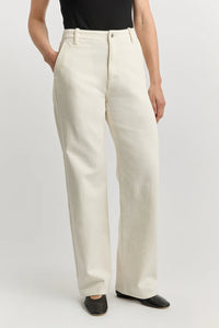 Ladies Toorallie Wide Leg Denim - Ecru