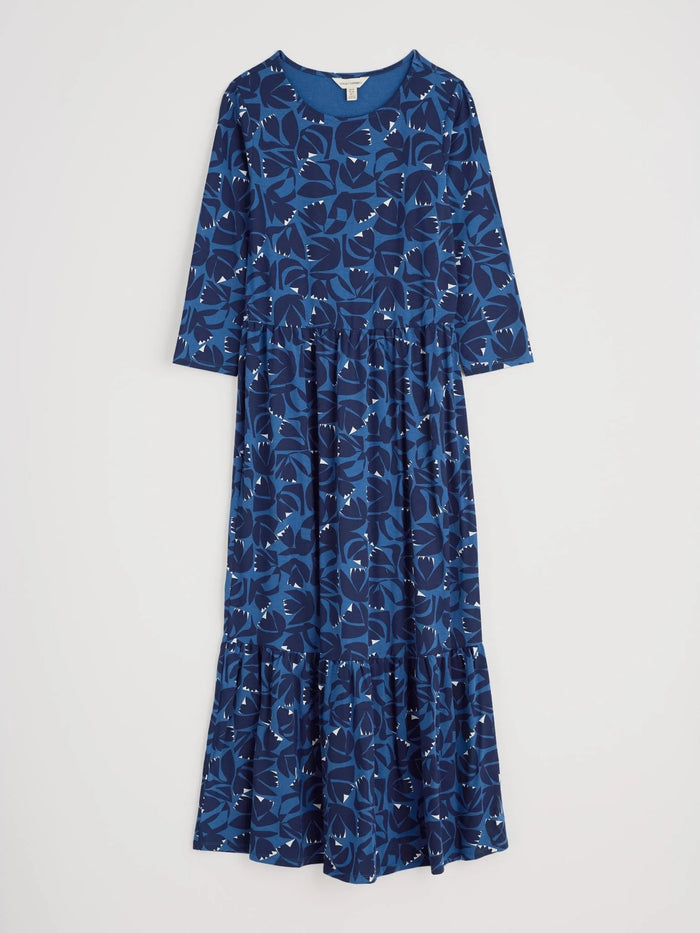 Tor View Dress in Floral Cutout Ink