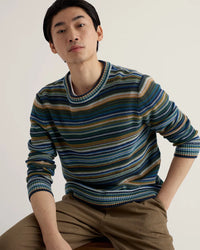 Seasalt Men's Trenale Jumper in Sown Atlantic