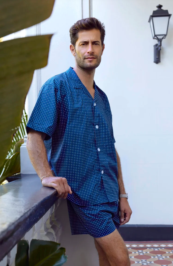 Contare Country Featherweight Pyjamas - Navy Shorts