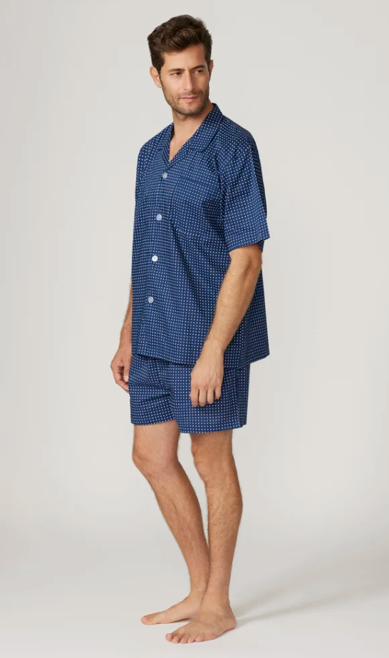 Contare Country Featherweight Pyjamas - Navy Shorts