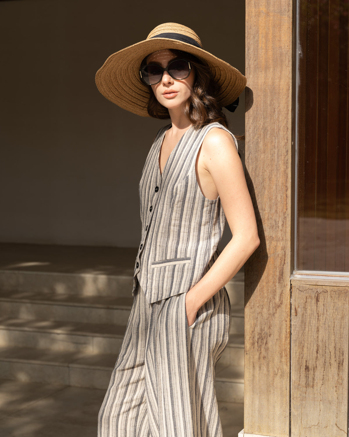 Paula Vest in Stripe