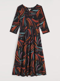 Veronica Dress in Dune Marks Onyx