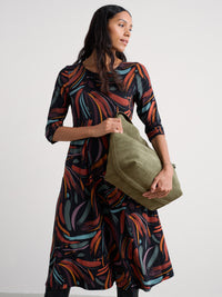 Veronica Dress in Dune Marks Onyx