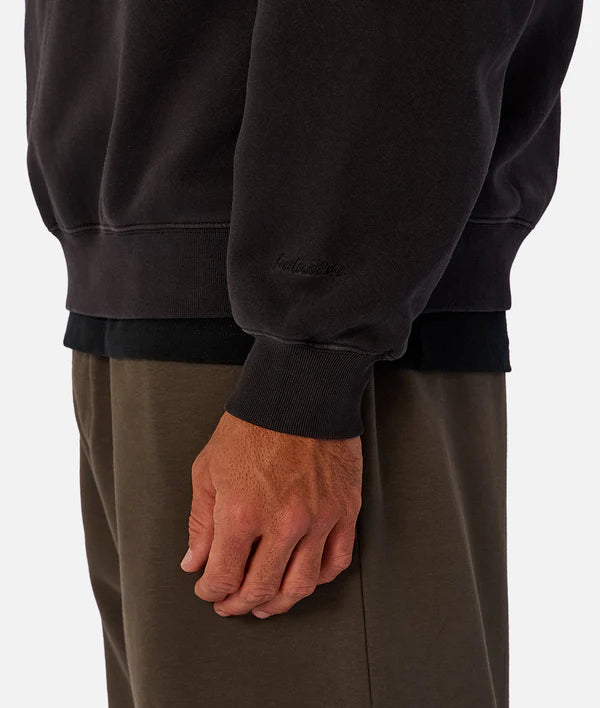 The New Del Sur Washed Sweater in Washed Black