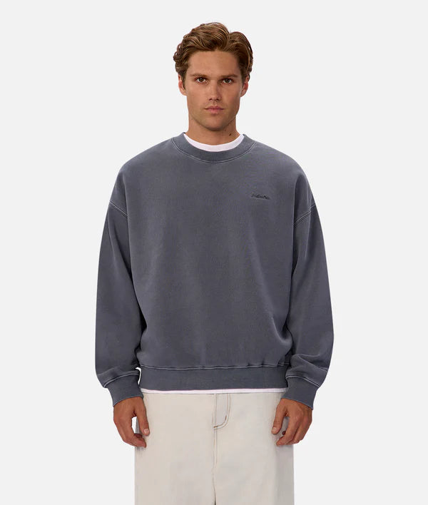 The New Del Sur Washed Sweater in Washed Cadet