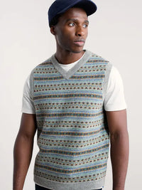 Seasalt Men's Walt Vest in Cockles Cliff