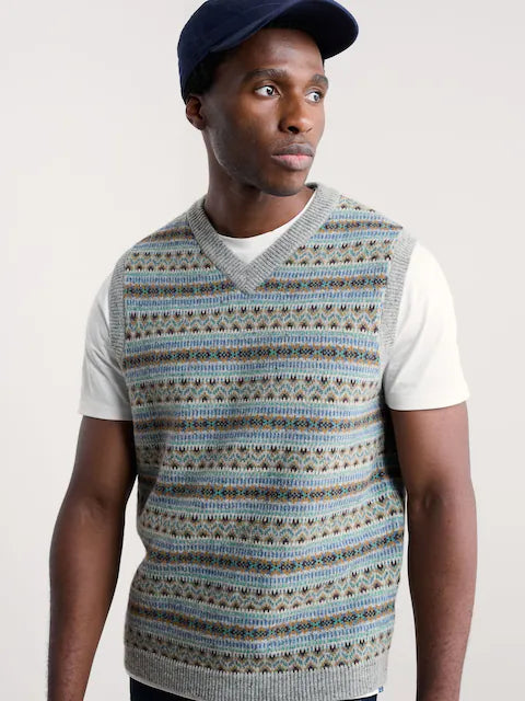 Seasalt Men's Walt Vest in Cockles Cliff