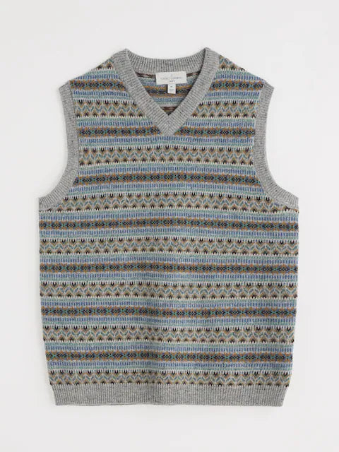 Seasalt Men's Walt Vest in Cockles Cliff