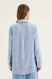 Yarra Trail Mornington Shirt in Chambray/Mist
