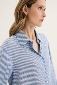 Yarra Trail Mornington Shirt in Chambray/Mist