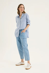 Yarra Trail Mornington Shirt in Chambray/Mist