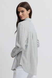 Yarra Trail Mornington Shirt in Moss/White