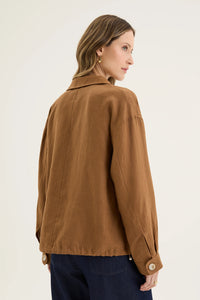Yarra Trail Tirari Bomber Jacket in Nutmeg