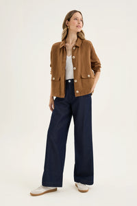 Yarra Trail Tirari Bomber Jacket in Nutmeg