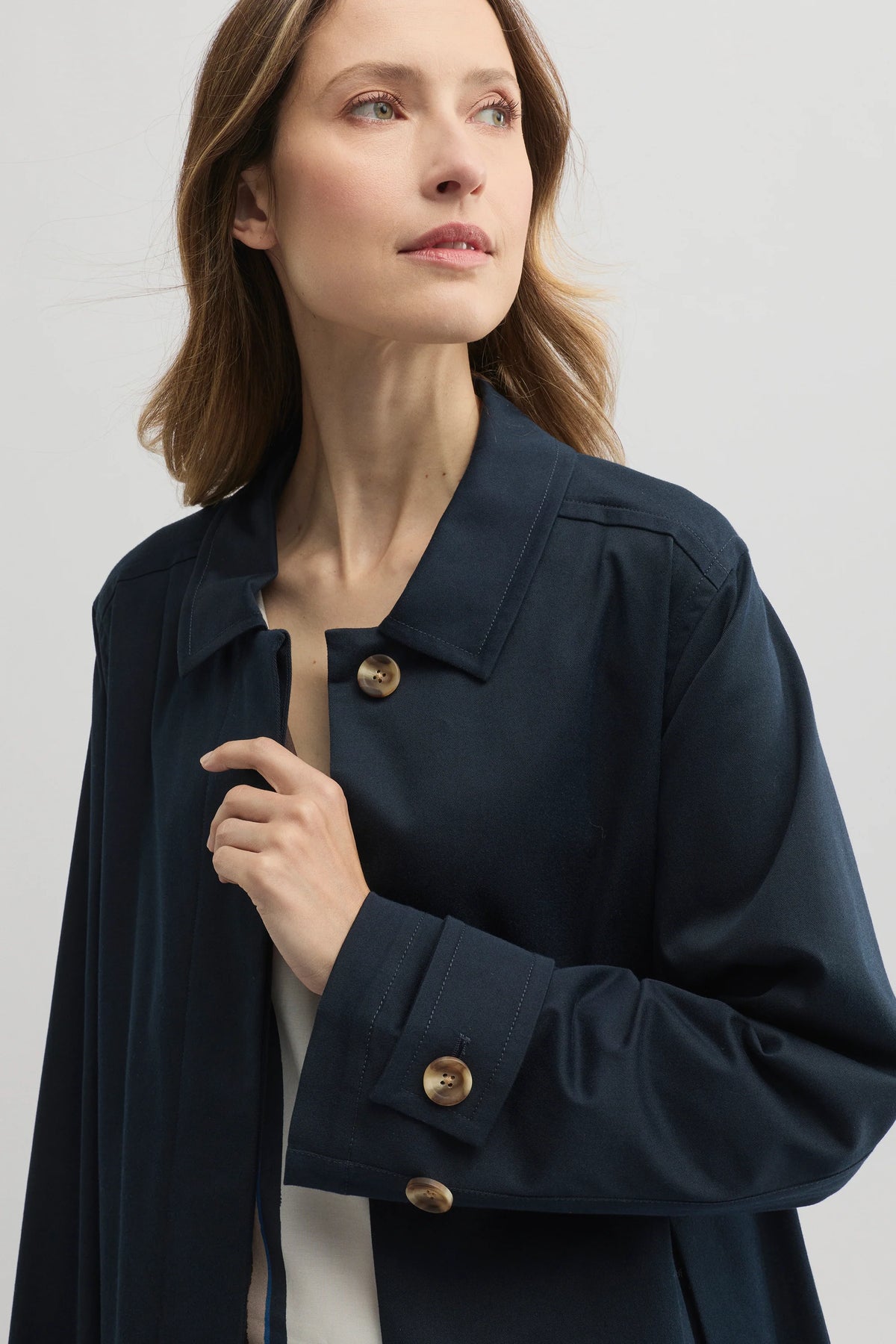 Yarra Trail Nova Coat in Navy 6298