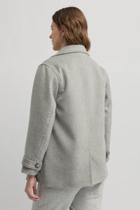 Yarra Trail Shelter Coat in Silver Marle 6311