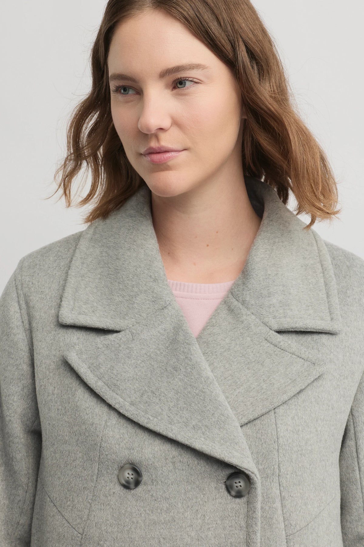 Yarra Trail Shelter Coat in Silver Marle 6311