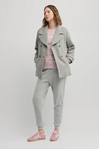 Yarra Trail Shelter Coat in Silver Marle 6311