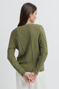 Yarra Trail Obscurity Knit Cardi in Lawn 7789
