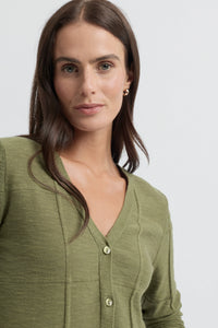 Yarra Trail Obscurity Knit Cardi in Lawn 7789