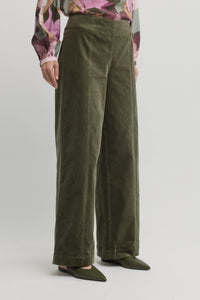 Yarra Trail Woods Wide Leg Pants in Loden 8053