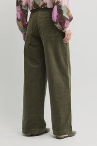 Yarra Trail Woods Wide Leg Pants in Loden 8053