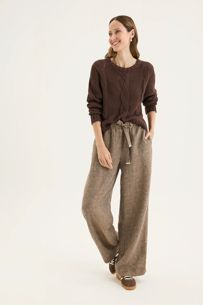 Yarra Trail Spina Pant in Mocha