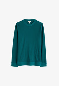 Seasalt Men's Jackline Long Sleeve Waffle Top in Kingfisher