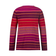 Load image into Gallery viewer, Mansted Ada Striped Crew in Ruby

