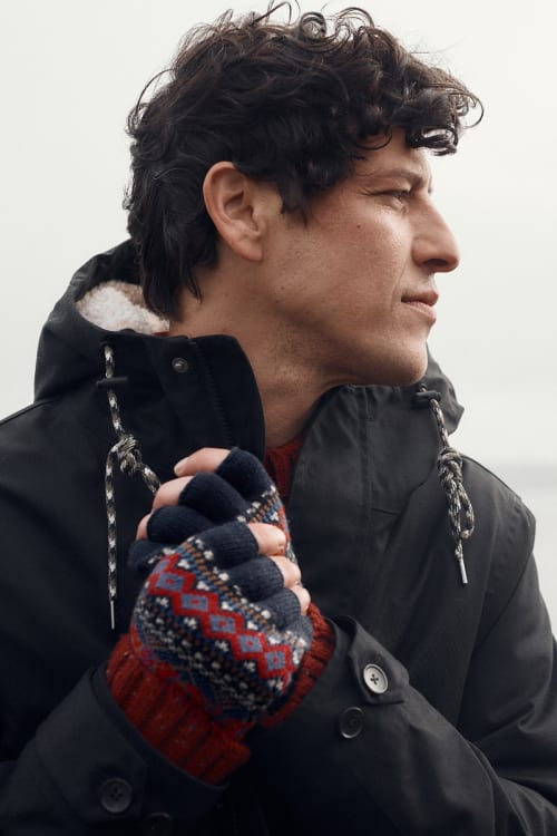 Seasalt Men's Guvnor Gloves in Sparnon Multi