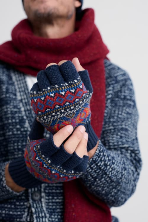 Seasalt Men's Guvnor Gloves in Sparnon Multi