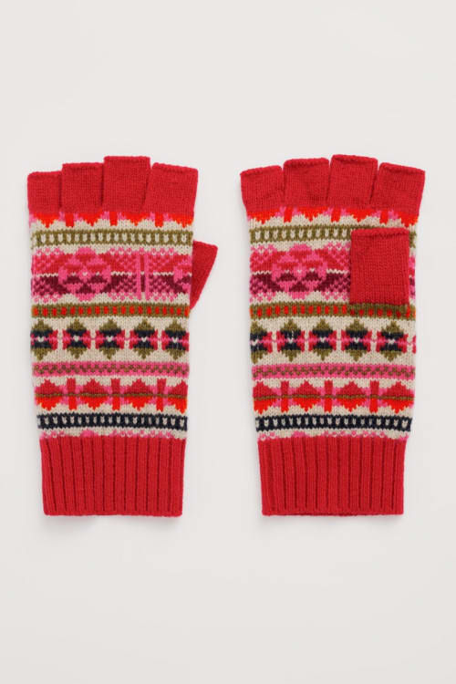 Seasalt Mabyn Mittens in Scillia Aran Multi